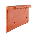 Rive individuelle gauche a recouvrement terre cuite Valoise / Terroise / Auxoise / HP17 Flamme Rustique