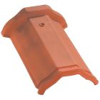 Faitiere a emboitement terre cuite Losangee Rouge - long. 44 cm