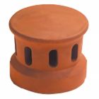 Fronton grand modele pour faitiere pureau variable a emboitement rabat 90° universelle terre cuite Domitia - long. 32 cm x larg. 27 cm