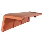 Tuile de rive a rabat gauche terre cuite HP17 Flamme Rustique - long. 36,3 cm