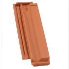 Demi tuile gauche terre cuite Losangee sainte Foy Rouge - long. 45,6 cm x larg. 45,5 cm