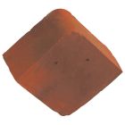 Fronton pour faitiere angulaire sans emboitement universelle terre cuite Ambre - long. 30 cm x larg. 29,5 cm