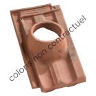 Tuile a douille terre cuite Standard 14 Vieilli masse - long. 43 cm x larg. 23,5 cm