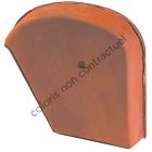 Tuile de ventilation terre cuite Aquitaine Rose - long. 45,5 cm x larg. 31,5 cm