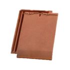 Demi tuile terre cuite Double HP20 Flamme rustique