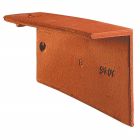 Rive individuelle droite terre cuite Plate 17x27 Val de seine