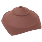 Rencontre porte poinçon ouvertures rondes terre cuite Noir brillant