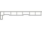 Appui de fenetre PVC STONOSIL blanc signalisation - long. 60 cm x larg. 20 cm x ep. 2 cm