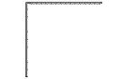 Corniere PVC 100 x 100 mm longueur 6 ml blanc signalisation 3