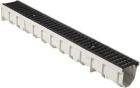 Caniveau de drainage en composite arme de fibres de verre avec grille MEAFLUID100 - long. 1m x larg. 136mm x haut. 127mm - classe B125