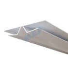 Finition double long 4,00 metres (profile'H'pliable 90° exterieur fixation sur liteau) pour Lambris de sous face couleur BLANC