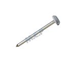 Pointes tete plate plastique annele gris - long. 60 mm x diam. 13 mm - Boite de 100