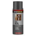 Peinture acrylique metal , bois , plastiques classique martele anthracite - aerosol de 0,4L
