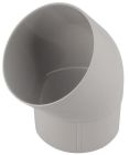 COUDE ESTHETIQUE INTERIEUR TUBE MALE/FEMELLE 45° DIAMETRE 100 GRIS  - CT4GT1