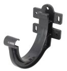 CROCHET BANDEAU REGLABLE PLASTIQUE POUR PROFILE GOUTTIERE LG25 ANTHRACITE - GBR25PA