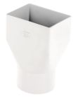 MAMELON MIXTE FEMELLE RECTANGULAIRE MALE CYLINDRIQUE DIAMETRE 80 BLANC - UMMR70B