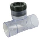 TE VISITE DE CHUTE EAU PLUVIALE SIPHOIDE FEMELLE/FEMELLE DIAMETRE 63 TRANSP  - AKG2LTR