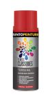 Peinture acrylique metal , bois , plastiques classique brillant rouge incendie brillant - aerosol de 0,4L