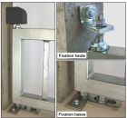 PIVOT DE PORTAIL A CHEVILLER 35 X 35 - FIX. BAS. 3 TROUS - tube 40