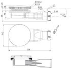 BONDE EXTRA PLATE SLIM MEMBRANE DOME METAL Ø 90