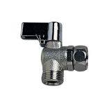 ROBINET D'ARRET EQUERRE 1/4 TOUR CHROME