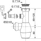 SIPHON TOUT EN UN PRISE MACHINE A LAVER BLANC/GRIS