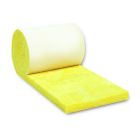 Matelas de laine de verre revetu sur une face d'un voile de verre noir renforce URSA Plateau noir 40 R long, 12,5m x larg, 0,5m x ep, 50mm R = 1,25