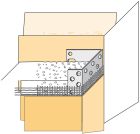 Arret lateral aluminium perfore pour retour enduit pour isolant de 160mm - long. 3m
