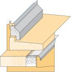 Bavette sous appui aluminium sans retour de fixation pour isolant 30mm - long. 3m