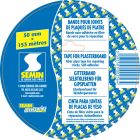 Bande a joint grillagee pour plaque de platre - long. 153m x larg. 50mm