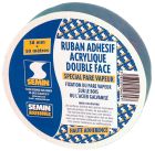 RUBAN DOUBLE FACE ACRYLIQUE PARE VAPEUR