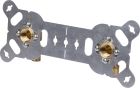 Platine double EA150 sécable F15x21 PER à glissement Ø16