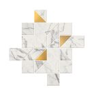 Carrelage Mur|Mur Intérieur|Mur Extérieur| en Grés cérame - Adage Statuario Mosaici Mos Dek