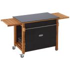 DESSERTE PLANCHA NOIRE 2 TABLETTES