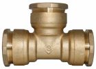 Raccord laiton Té égal SUMO - Sens unique de montage pour plus de sécurité et une meilleure résistance - Tube PE diamètre 40mm - Résistant et fiable - ACS - Garantie 5 ans