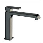 Mitigeur de lavabo mi haut QUADRI S avec vidage - chromé noir