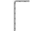 Cornière PVC 40 x 80 mm longueur 6 ml blanc signalisation 3