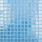 Mosaïque en verre recyclé - 733 SKY BLUE / TURQUOISE BRUSH 25X25MM