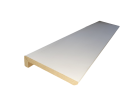Surplinthe M.D.F. Prépeint Blanc - Long. 2440 mm x larg. 100 mm x ep. 22 mm