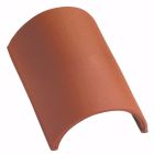 Faîtière demi ronde sans emboîtement universelle terre cuite Ambre