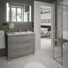 Meuble FUSSION CHROME 1000 3 tiroirs  PIN BAHÍA 997 x 868 x 450 mm