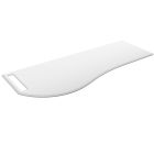 Plan de toilette MAM 1200 droite avec porte-serviettes SOLID SURFACE pour plan v