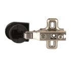 Charnière invisible nickelé/plastique pour porte en verre Ø26-95°-blister x2