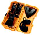LAMES/SPATULES/ABRASIF  - Coffret multicutter - 4 lames, 1 plateau de ponçage, 3 abrasifs, 1 adaptateur