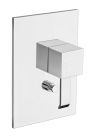 facade laiton mitigeur douche quadri 2 sorties chrome