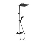 COLONNE DE DOUCHE OMEGA THERMOSTATIQUE COMPLETE CHROME NOIR BROSSE