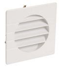 GRILLE EXTERIEURE POUR TUBE  DIAMETRE 100 BLANC   - GET10B