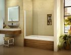 Pare-baignoire - PRB1 verre transparent - larg. 0,75m x haut. 1,30m x ep. 5mm