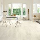 Sol stratifié - Creo Chêne Charlotte blanc - long. 120cm x larg. 19cm x ep. 7mm