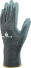 Gants tricot 100% polyamide - paume enduite PU - jauge 13 Gris T9